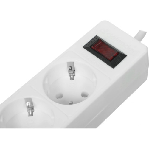 Сетевой фильтр Defender ES 1.8 1,8 м, белый, 5 розеток/ Surge Protector Defender ES 1.8 1,8m, white, 5 outlets