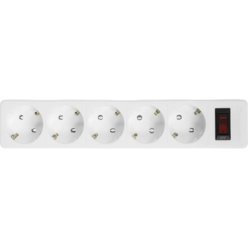 Сетевой фильтр Defender ES 5 5 м, белый, 5 розеток/ Surge Protector Defender ES 5 5m, white, 5 outlets