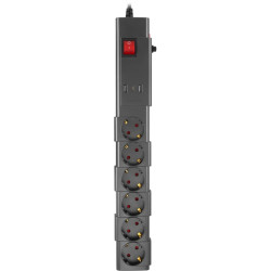 Сетевой фильтр Buro 600SPro-16-1.8-USB-G 1.8м (6 розеток) графитовый (коробка)