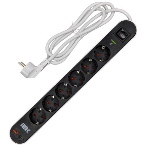 Фильтр сетевой/ Фильтр сетевой СФ-06К 16А USB A+C 20Вт 1,5м 3х1,5мм2 черный Фильтр сетевой/ Фильтр сетевой СФ-06К 16А USB A+C 20Вт 1,5м 3х1,5мм2 черный