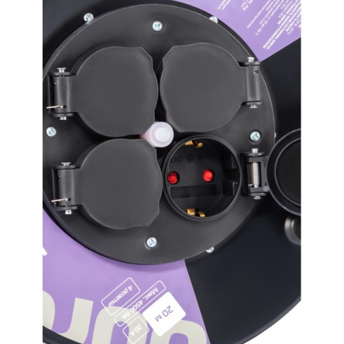 Сетевой удлинитель Buro BU-PSR4.30/G-16 30м (4 розетки) оранжевый (коробка)