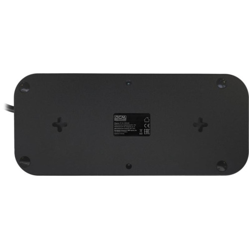 Сетевой фильтр Powercom SP-08 USB03AB 1.8м 1.8м (8 розеток) черный (коробка)