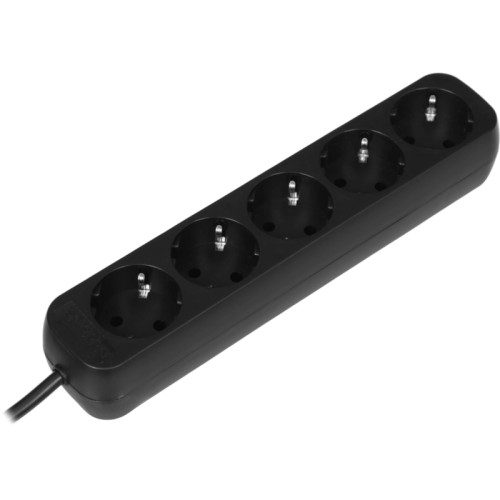 Power supply grounded Defender M530 3.0 m, 5 outlets, black Power supply grounded Defender M530 3.0 m, 5 outlets, black