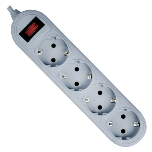 Сетевой фильтр Defender ES Lite 1.8 1,8 м, 4 розетки/ Surge Protector Defender ES Lite 1.8 1,8m, 4 розетки
