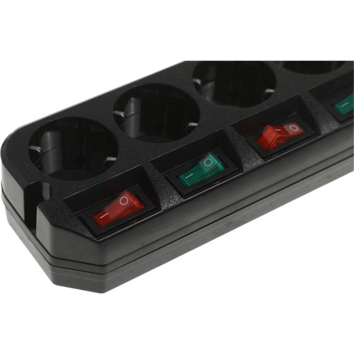 Сетевой фильтр Most ARG 3м (6 розеток) черный (пакет ПЭ)