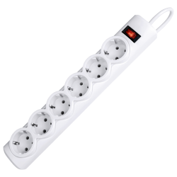 Сетевой фильтр Defender DFS 151 1,8 м, белый, 6 розеток/ Surge Protector Defender DFS 151 1,8m, white, 6 outlets