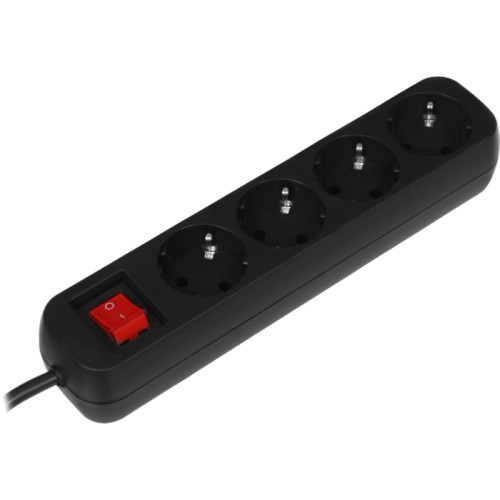 Сетевой удлинитель Defender G430 3м (4 розетки) черный (коробка)
