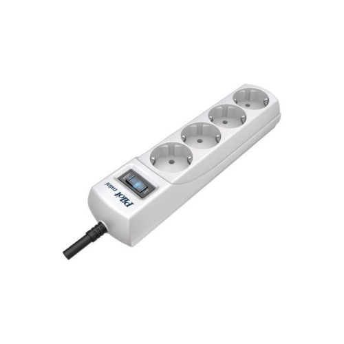 Сетевой фильтр Pilot mini 5м (4 розетки) белый (коробка)