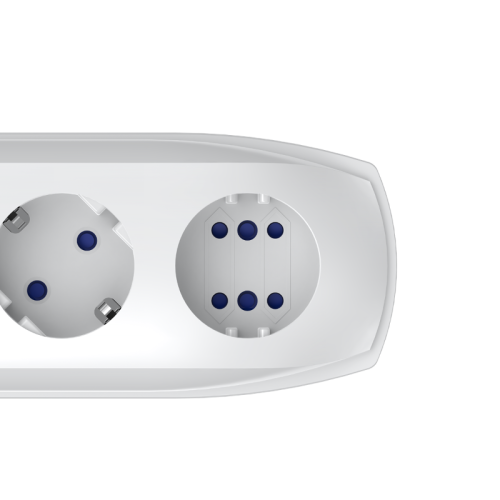 Сетевой фильтр Pilot Pro GP 6 розеток (5 евро + 1Gadget Parking) 3 м, автомат защиты/ Surge protector Pilot PRO GP 6 outlets (5 euro + 1 without ground) 10A / 2.2kVt, 3m, automatic circuit-breaker