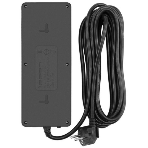 Сетевой фильтр Ippon BK-8-EU-5-16-B 5м (8 розеток) черный (коробка)