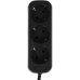 Сетевой удлинитель Defender M318 1.8м (3 розетки) черный (коробка)