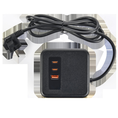 Удлинитель/ DOMINIC Удлинитель У08K 8 мест 2P+PE 1,5м 3х1,0мм2 16А/250В USB A+C 20Вт черный IEK Удлинитель/ DOMINIC Удлинитель У08K 8 мест 2P+PE 1,5м 3х1,0мм2 16А/250В USB A+C 20Вт черный IEK