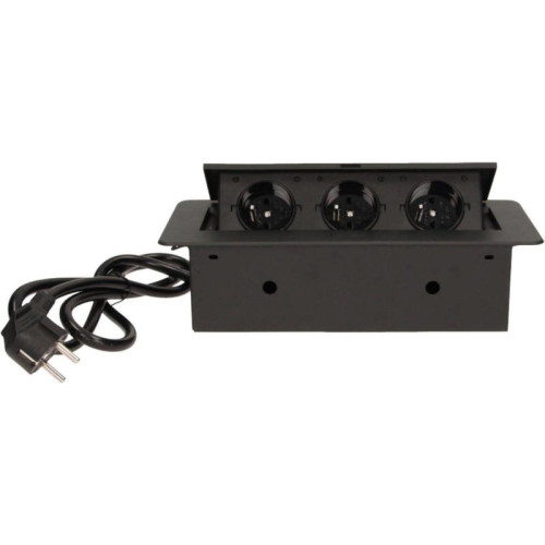 Сетевой разветвитель Premier 3R 1.8м (3 розетки) черный (коробка)