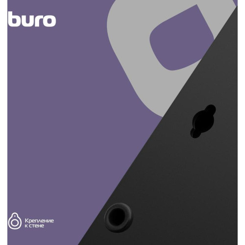 Сетевой фильтр Buro BU-SP3_USB_2A-B 3м (6 розеток) черный (коробка)