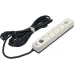 Сетевой фильтр-удлинитель/ PowerCom SP-01 USB2A1CW 3.0M, 4 розетки, белый, 16А, 4кВт, 380Дж, защитные шторки, защита от КЗ, перегрузки, ВЧ и импульсных помех, один порт USB-C(PD20W) и два USB-A(QC3.0) суммарной мощностью 24Вт, кабель 3x1.5 мм2, ШхГхВ 281х