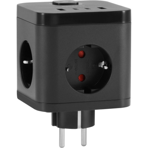 Сетевой разветвитель Buro BU-PW3UC-B (3 розетки) черный (пакет ПЭ) Сетевой разветвитель Buro BU-PW3UC-B (3 розетки) черный (пакет ПЭ)