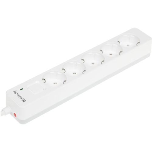 Сетевой фильтр Defender DFS 131 1.5м (5 розеток) белый (коробка)
