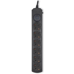 Сетевой фильтр Ippon BK-6-EU-5-16-B 5м (6 розеток) черный (коробка)