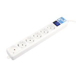 Фильтр-удлинитель Power Cube PRO, 5,0 м 6 розеток, LC контур, 16А/3,5кВт