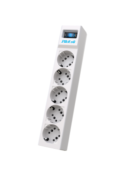 Сетевой фильтр/ Surge protector Pilot SG5 5 outlets (GP), 10A / 2.2kVt, automatic circuit-breaker, 3 m