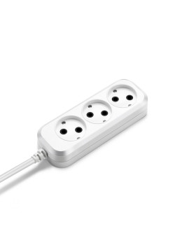 Сетевой удлинитель Buro BU-PSL3.3/W 3м (3 розетки) белый (пакет ПЭ)