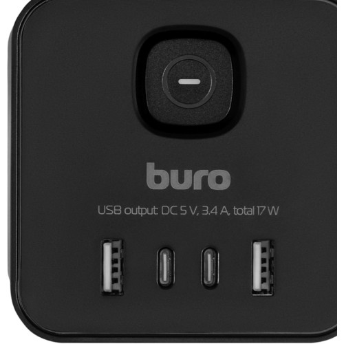 Сетевой удлинитель Buro BU-PTE4.1UC-B 1.5м (4 розетки) черный (пакет ПЭ) Сетевой удлинитель Buro BU-PTE4.1UC-B 1.5м (4 розетки) черный (пакет ПЭ)
