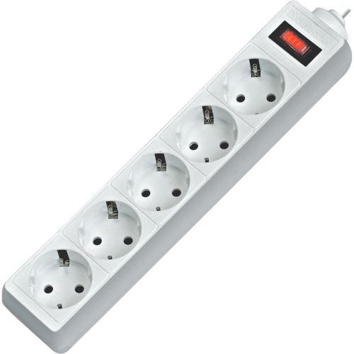 Сетевой фильтр Defender ES 3 3 м, белый, 5 розеток/ Surge Protector Defender ES 3 3m, white, 5 outlets