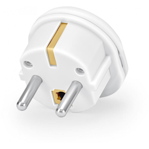 Адаптер-переходник Buro BU-PA01-W (1 розетка) белый (пакет ПЭ)