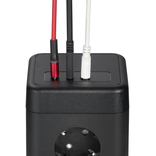 Удлинитель/ DOMINIC Удлинитель У08K 8 мест 2P+PE 1,5м 3х1,0мм2 16А/250В USB A+C 20Вт черный IEK Удлинитель/ DOMINIC Удлинитель У08K 8 мест 2P+PE 1,5м 3х1,0мм2 16А/250В USB A+C 20Вт черный IEK
