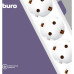 Сетевой фильтр Buro 600SH-16-1.8-W 1.8м (6 розеток) белый (коробка)