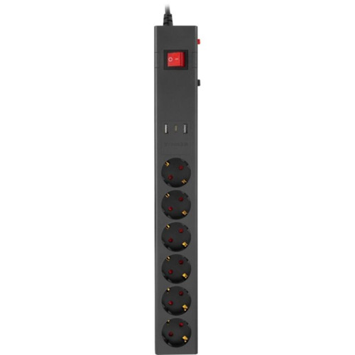 Сетевой фильтр Buro 600SE-1.8-USB-B 1.8м (6 розеток) черный (коробка) Сетевой фильтр Buro 600SE-1.8-USB-B 1.8м (6 розеток) черный (коробка)