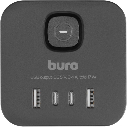 Сетевой разветвитель Buro BU-PW3UC-B (3 розетки) черный (пакет ПЭ) Сетевой разветвитель Buro BU-PW3UC-B (3 розетки) черный (пакет ПЭ)