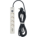 Сетевой фильтр-удлинитель/ PowerCom SP-01 USB2A1CW 3.0M, 4 розетки, белый, 16А, 4кВт, 380Дж, защитные шторки, защита от КЗ, перегрузки, ВЧ и импульсных помех, один порт USB-C(PD20W) и два USB-A(QC3.0) суммарной мощностью 24Вт, кабель 3x1.5 мм2, ШхГхВ 281х