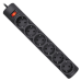 Сетевой фильтр Defender DFS 155 5 м, черный, 6 розеток/ Surge Protector Defender DFS 155 5m, black, 6 outlets