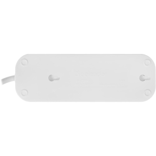 Сетевой удлинитель Defender R330 5м (3 розетки) белый (пакет ПЭ)
