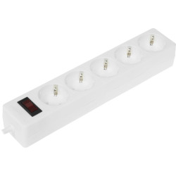 Сетевой фильтр Defender ES 5 5 м, белый, 5 розеток/ Surge Protector Defender ES 5 5m, white, 5 outlets