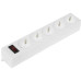 Сетевой фильтр Defender ES 5 5 м, белый, 5 розеток/ Surge Protector Defender ES 5 5m, white, 5 outlets