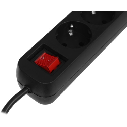 Сетевой удлинитель Defender G430 3м (4 розетки) черный (коробка)