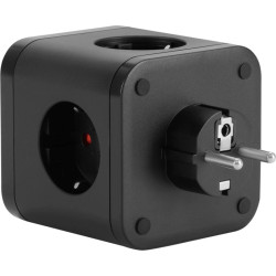 Сетевой разветвитель Buro BU-PW3UC-B (3 розетки) черный (пакет ПЭ)