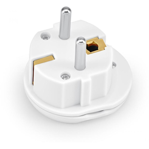 Адаптер-переходник Buro BU-PA01-W (1 розетка) белый (пакет ПЭ)