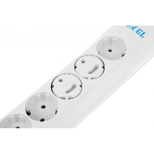 Сетевой фильтр Pilot GL 5м (6 розеток) белый (коробка)
