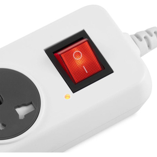 Сетевой фильтр Buro 500UNH-3-WG 3м (5 розеток) белый/серый (коробка)