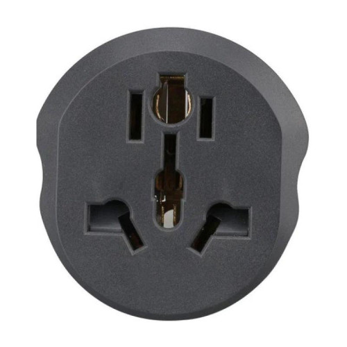 Адаптер-переходник Premier 11626/20 (1 розетка) темно-серый