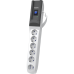 Сетевой фильтр Pilot Pro GP 6 розеток (5 евро + 1Gadget Parking) 1.8 м, автомат защиты/ Surge protector Pilot PRO GP 6 outlets (5 euro + 1 without ground) 10A / 2.2kVt, 1.8m, automatic circuit-breaker