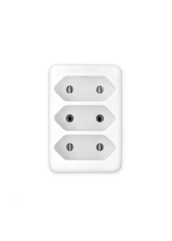 Сетевой разветвитель Buro BU-PS3F-W (3 розетки) белый (пакет ПЭ)