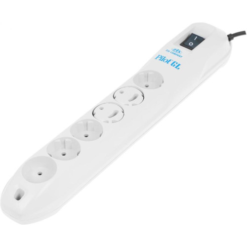 Сетевой фильтр Pilot GL 5м (6 розеток) белый (коробка)
