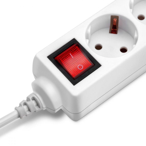 Сетевой удлинитель Buro BU-PS3.5/W 5м (3 розетки) белый (пакет ПЭ)