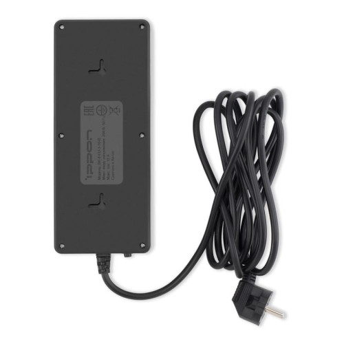 Сетевой фильтр Ippon BK-8-EU-3-10-B 3м (8 розеток) черный (коробка)