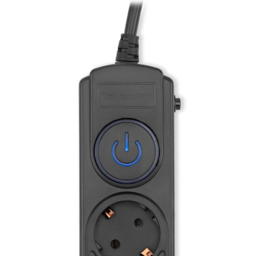 Сетевой фильтр Ippon BK-6-EU-1.8-16-B 1.8м (6 розеток) черный (коробка)