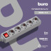 Сетевой фильтр Buro 500SL-3-G 3м (5 розеток) серый (пакет ПЭ) Сетевой фильтр Buro 500SL-3-G 3м (5 розеток) серый (пакет ПЭ)